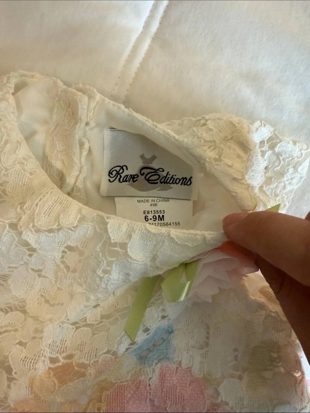 Baby Girls Pink Capri Leggings with White Floral Lace Top